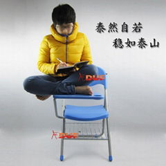 Convinient & Reliable Folding Lecture Chair with Oversized Writing Tablet multif