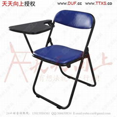 Convinient & Reliable Folding Lecture Chair with Writing Tablet multifuction