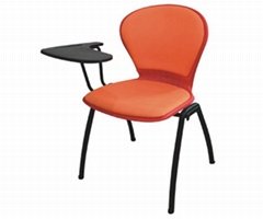 Convinient & Reliable Stacking Lecture Soft Chair with writing board