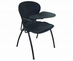 Convinient & Reliable Stacking Lecture Chair with Rotary writing tablet multifuc