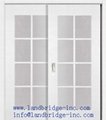 White PU paint solid wood door  5