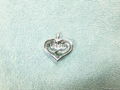 925 Silver Emerald Double Heart Pendant