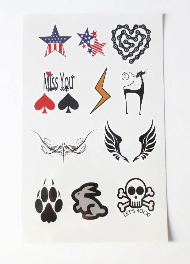 Custom Tattoo Sticker Skin Sticker Body Art Tattoo non toxic waterproof