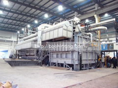 18T-100T two chambers aluminium scrap melting furnace