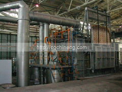 20T-50T fixed regenerative aluminium melting furnace gas type