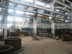 65T twins chamber two chambers regenerative aluminium scrap melting furnace