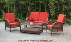 All Weather Wicker Outdoor Classic KD Sofa Set