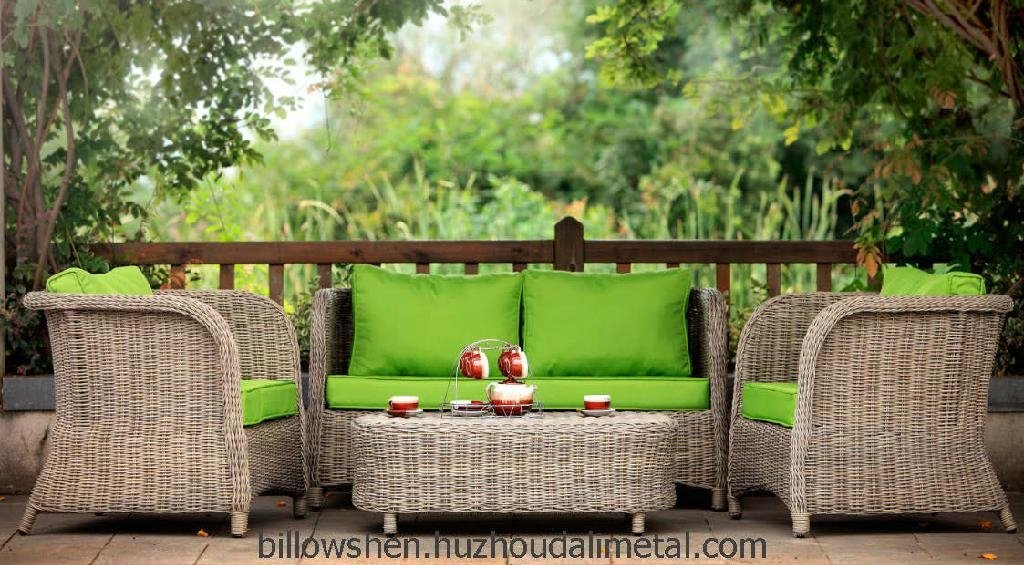 Beautiful Rattan All Weather Outdoor Sofa Set