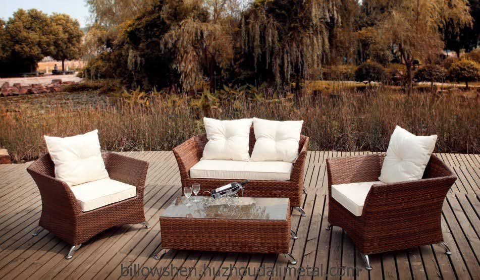 Openly Outdoor Resin Wicker Sofa Set