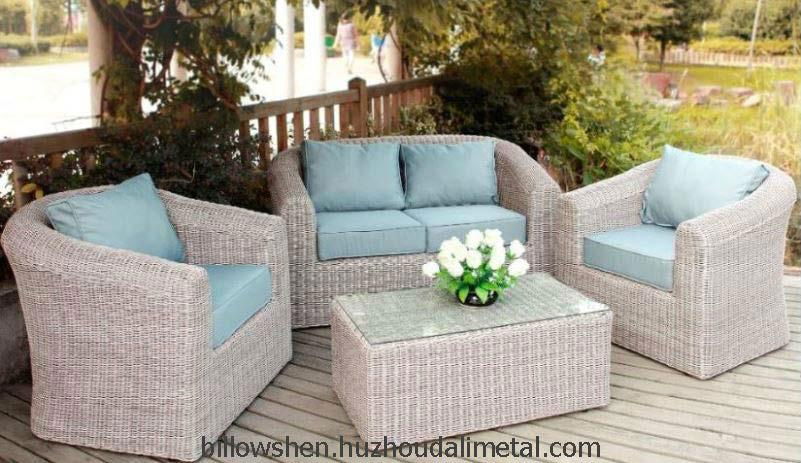 Classic Outdoor All Weather Resin Wicker Sofa Set