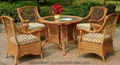 Classical Outdoor All Weather Resin Wicker Dining Set 1