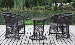 Casual Outdoor All Weather Resin Wicker Coffee Set