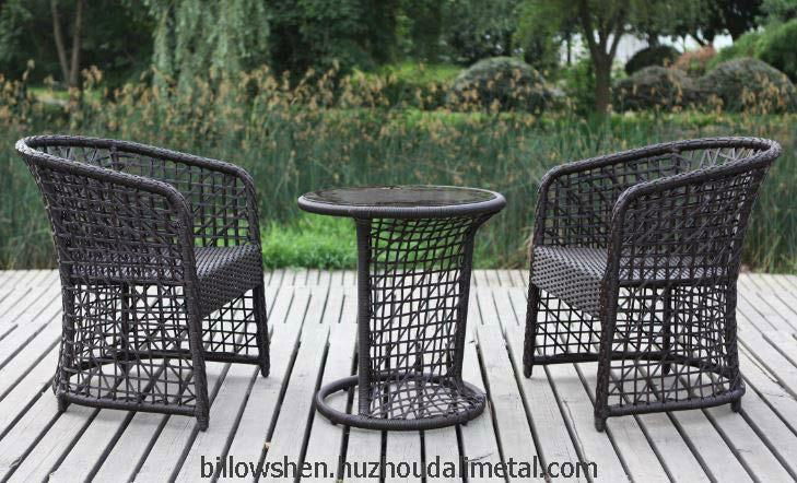 Casual Outdoor All Weather Resin Wicker Coffee Set