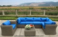 Modern Outdoor All Weather PE Rattan Sofa Set