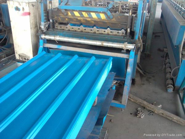 Color-coated corrugated sheet