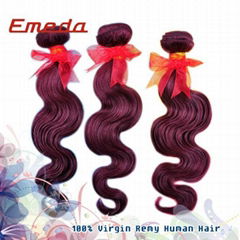 Free shipping 10-26 inch no shed no tangle top quality virgin hair weaving body 