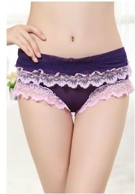 Cheap black lace woman underwear and panty 5