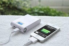 USB Univers 10000mAh Backup Rechargeable Battery LED Mobile Power Bank