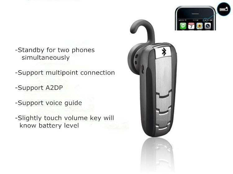 Mini Wireless Bluetooth Headset Dual Track Earphone Handsfree for all phones 4
