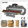 Cylindrical 3D Wood 4axis CNC Router 1