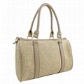 2014 Durable Canvas PU Bowler Bag Satchel crossbody Handbag 1