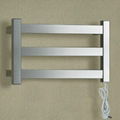 wide electric wall towel rail stainless