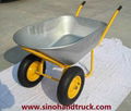 7CBF two wheeled galvanized wheelbarrow