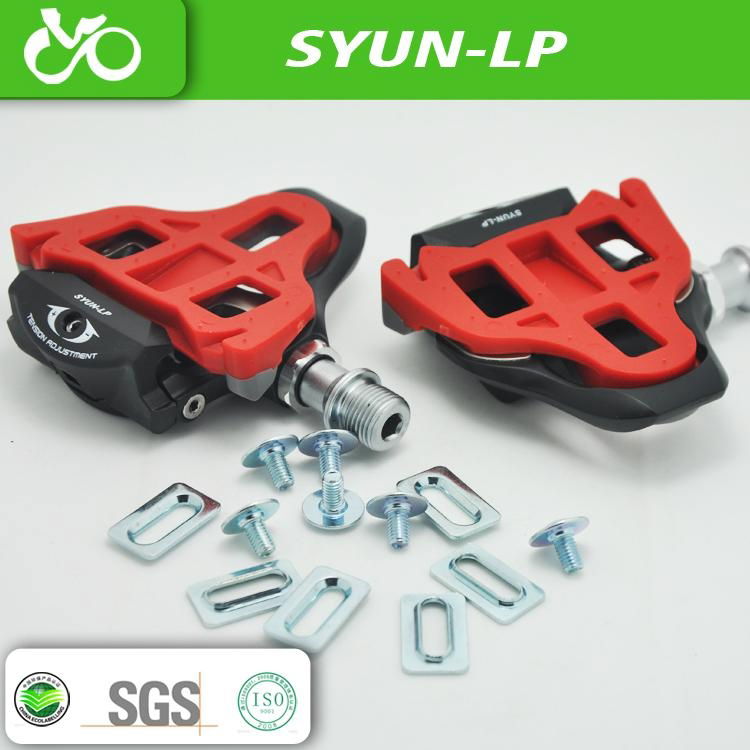 Magnesium CNC machined road bicycle clipless pedals  4