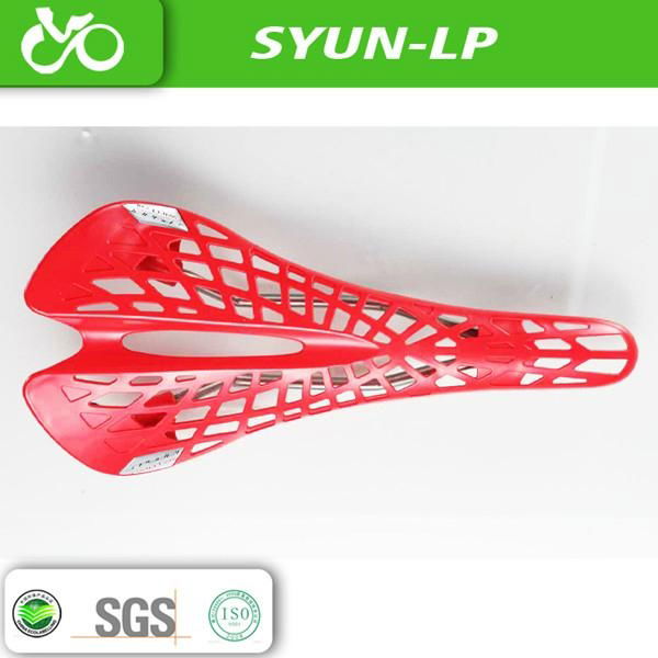 Fiberglass nylon mountain bicycle saddles 