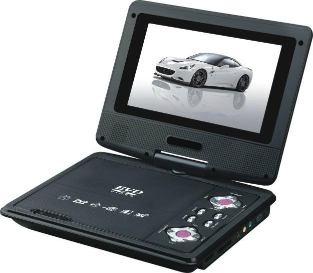 7 inch  Portable dvd player with Swivel screen