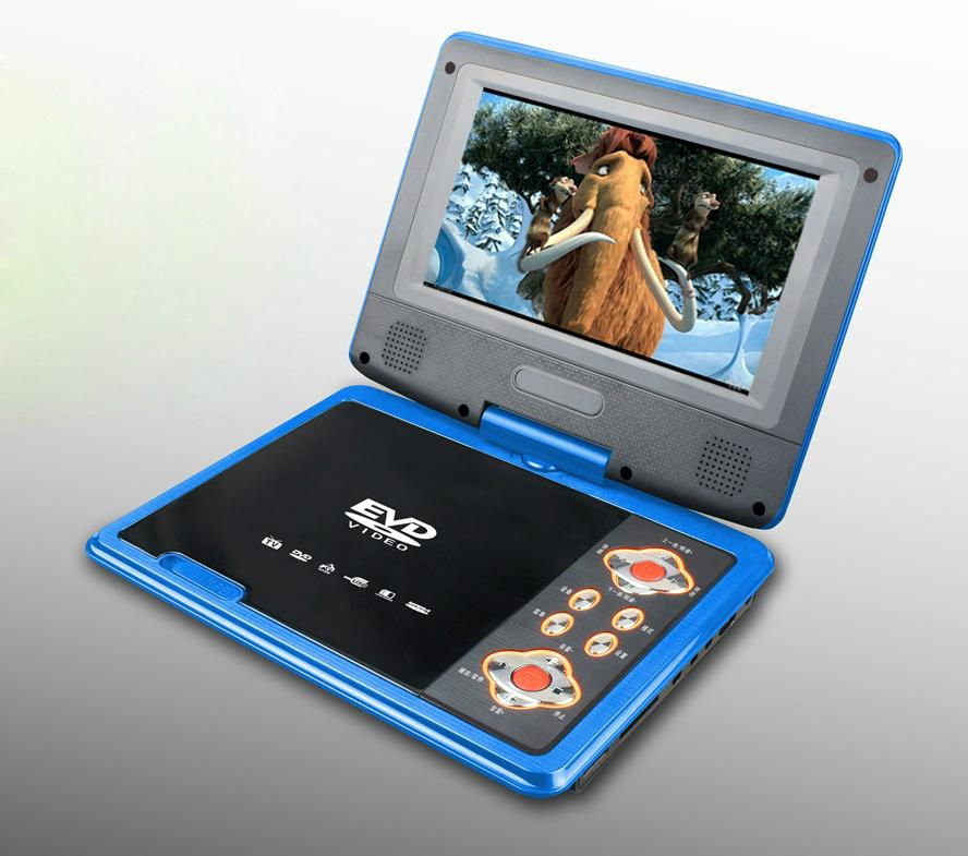 7 inch  Portable dvd player with Swivel screen 2