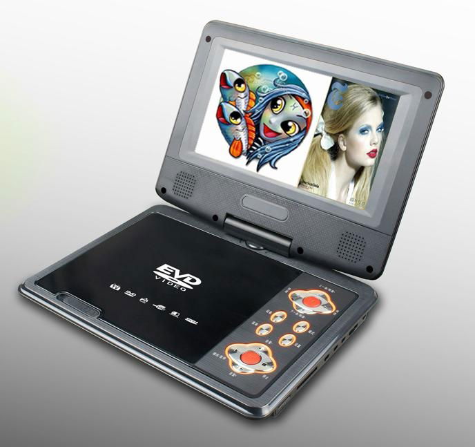 7 inch  Portable dvd player with Swivel screen 5