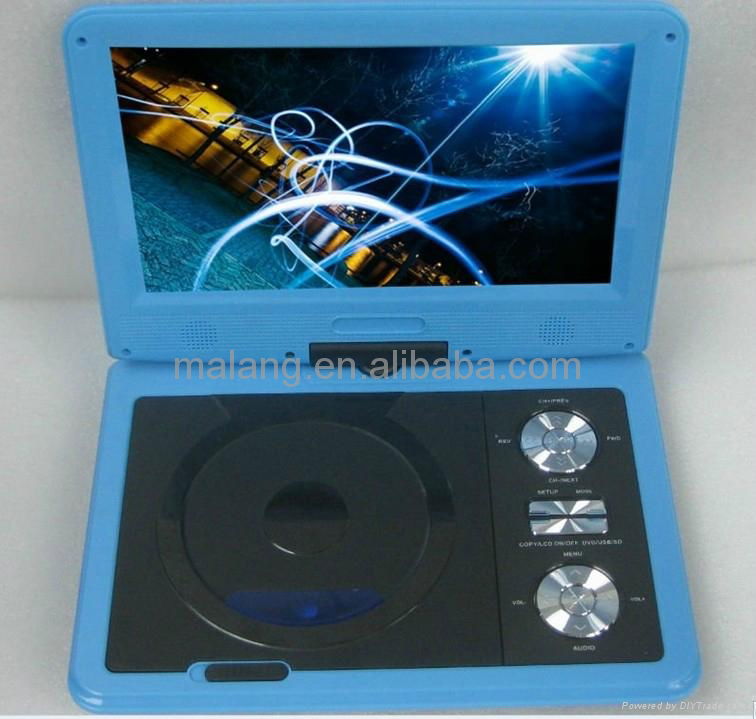 Best Selling 9" portable dvd player with TV/AV/FM/GAME