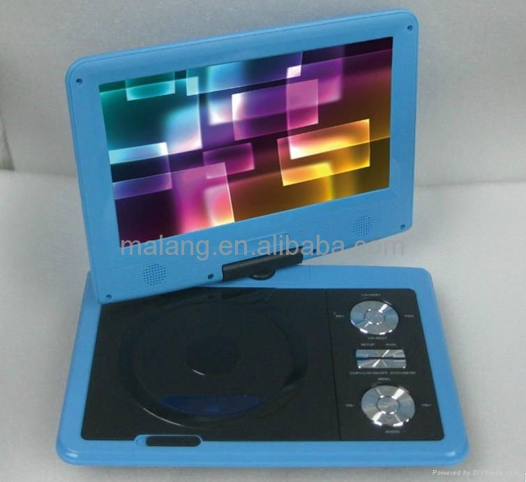 Best Selling 9" portable dvd player with TV/AV/FM/GAME 2