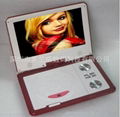 Made in China cheap 9.5 inch 3D portable dvd player with TV/GAME/FM/USB/SD reade 1