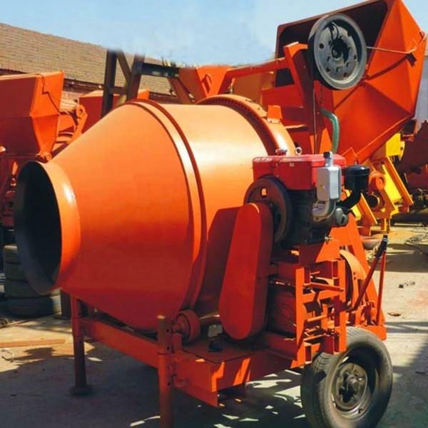 Famous brand high quality portable diesel engine concrete mixer 2