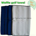 Microfiber waffle golf towel 3