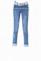 Lady's Stylish Straight Jeans. 2014 Fashion Middle Waist Sexy Woman Jean