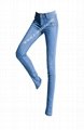Lady's Stylish Straight Jeans. 2014 Fashion Middle Waist Sexy Woman Jean 3