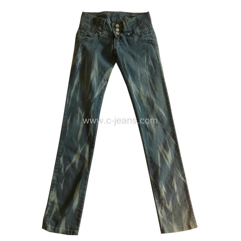 men's Denim Jeans with Whiskers Spandex Skinny Fit Fashion  3