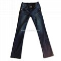 men's Denim Jeans with Whiskers Spandex Skinny Fit Fashion  4