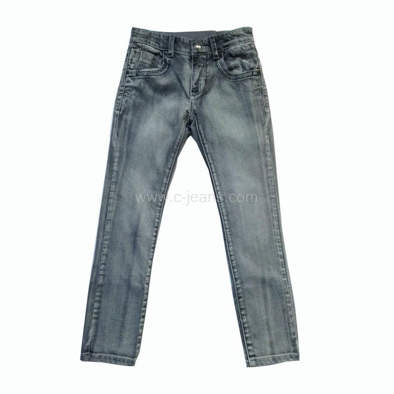 Jeans with Whiskers and Sandblast Sexy Lady Jeans Pant Ripped Jeans Skinny Jean 4
