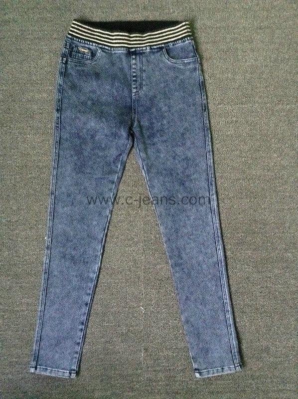 2014 New Arrival Lady's Fashion Denim Jeans OEM Accepted 5