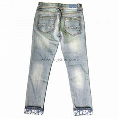 men's Jeans with Whiskers Popular Leisure Jeans