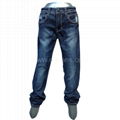 2014 MEN'S Newest Fashion Straight Jeans. Hot! 2013 New Style Jean Clothe 4