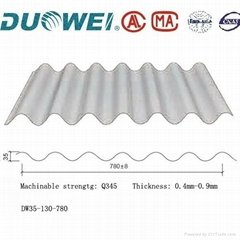 Steel corrugated roofing sheet for warehouse light weight and fast install