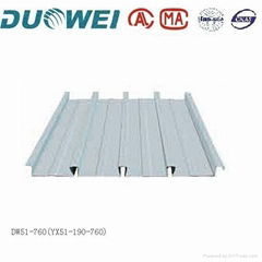 Color steel floor deck for large building