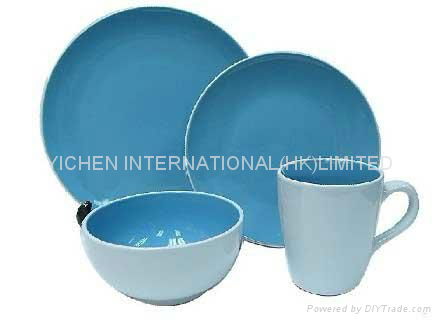 color glazed dinner set for 16pcs 3