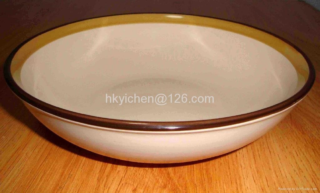 color glazed 7"bowl 2