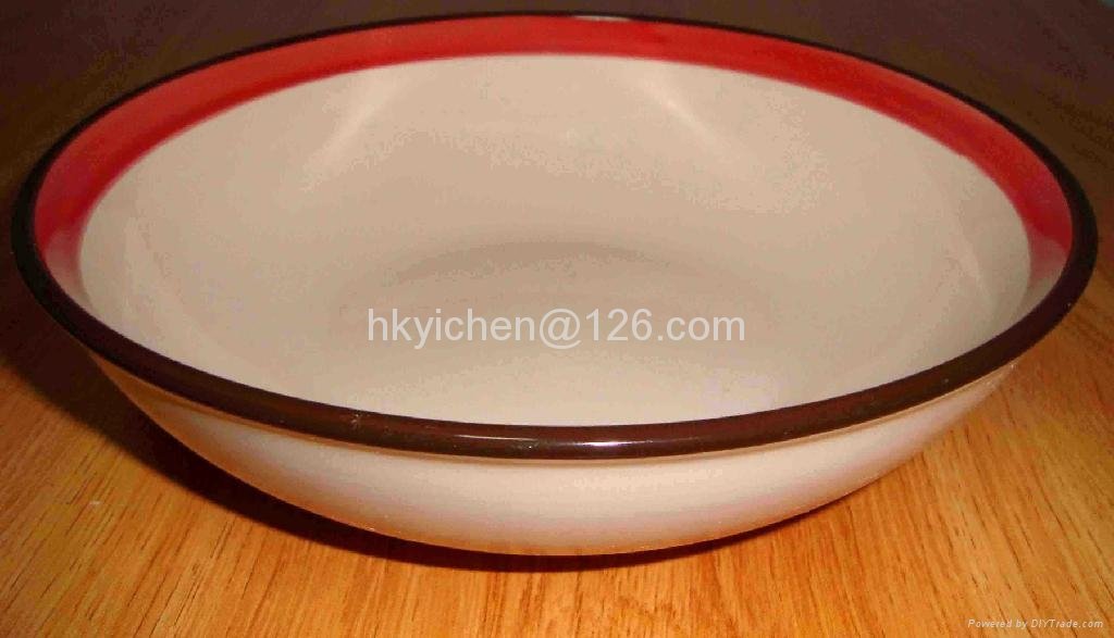 color glazed 7"bowl 3